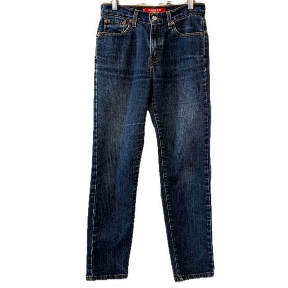 Vintage Y2K LEVI'S 512 Classic Slim Stretch Tapered Ankle Jean, Medium Blue Sz 4 - Picture 5 of 6